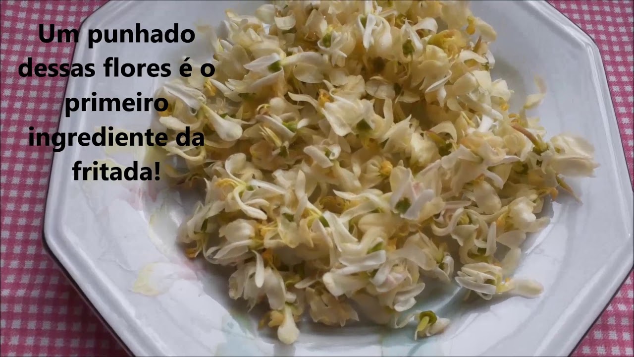 Fritada de Flores de Moringa Oleifera 【ANOTE A RECEITA】