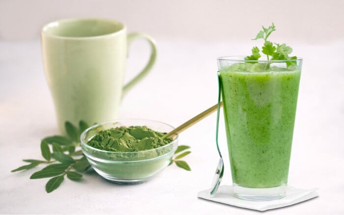 Smoothie de moringa oleifera